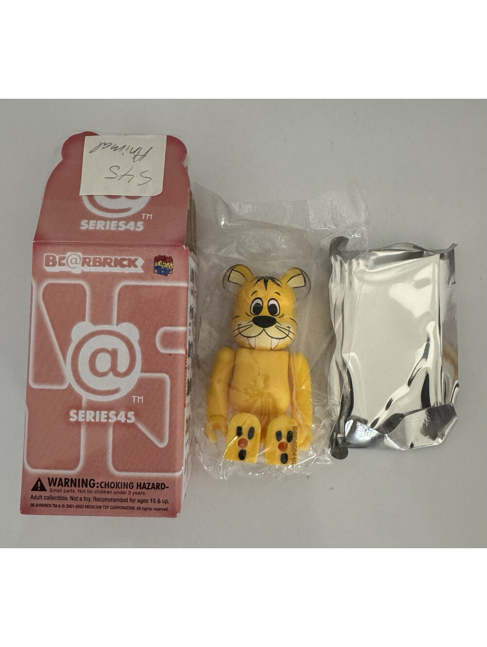 Medicom Bearbrick Series 45 Animal The Flintstones S45 Yellow Tiger Be@rbrick